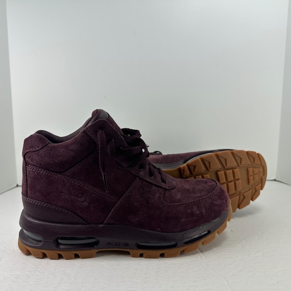 NEW NIKE AIR MAX GOADOME BROWN LEATHER HIKING BOOT/865031 602 MSRP $180 - Picture 1 of 11